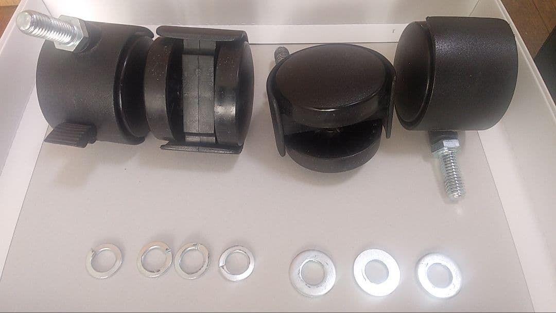 エレクター　送料込み　 ファイルワゴン　3段 キャスター付き