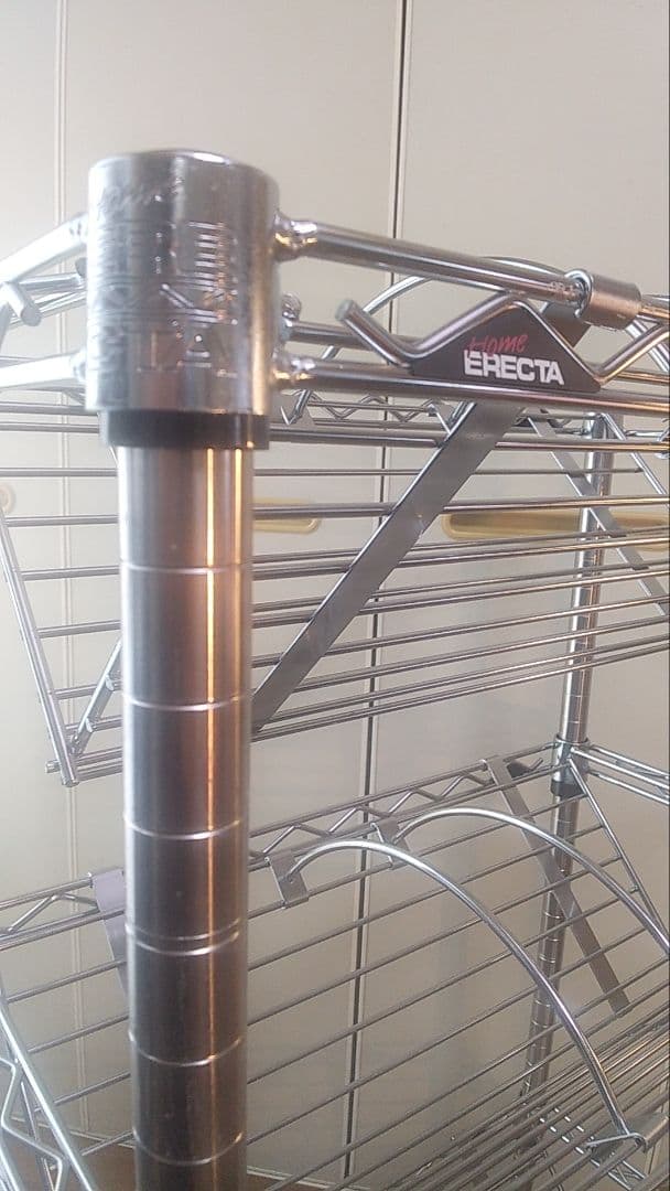 エレクター　送料込み　 ファイルワゴン　3段 キャスター付き