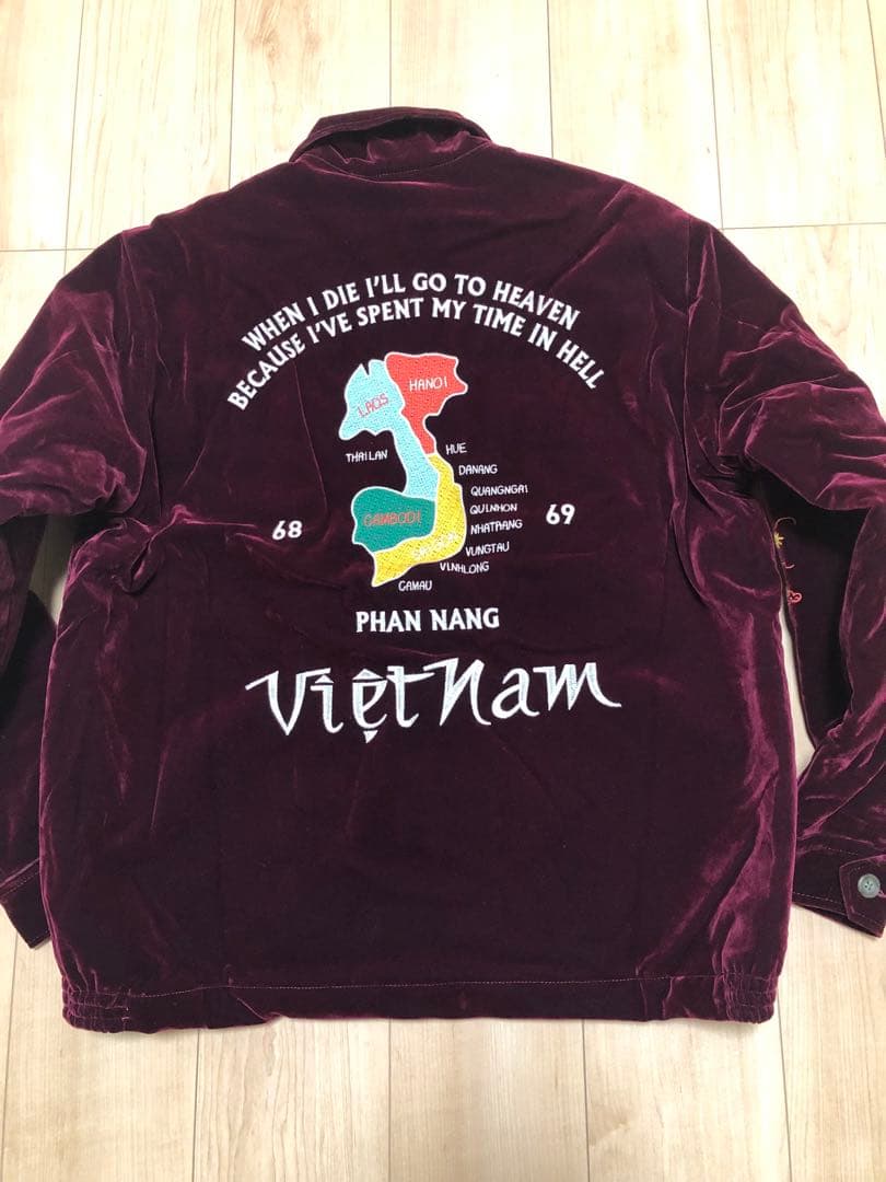 リュウ　美品！HOUSTON 別珍ベトナムジャケット／スーベニアジャケット