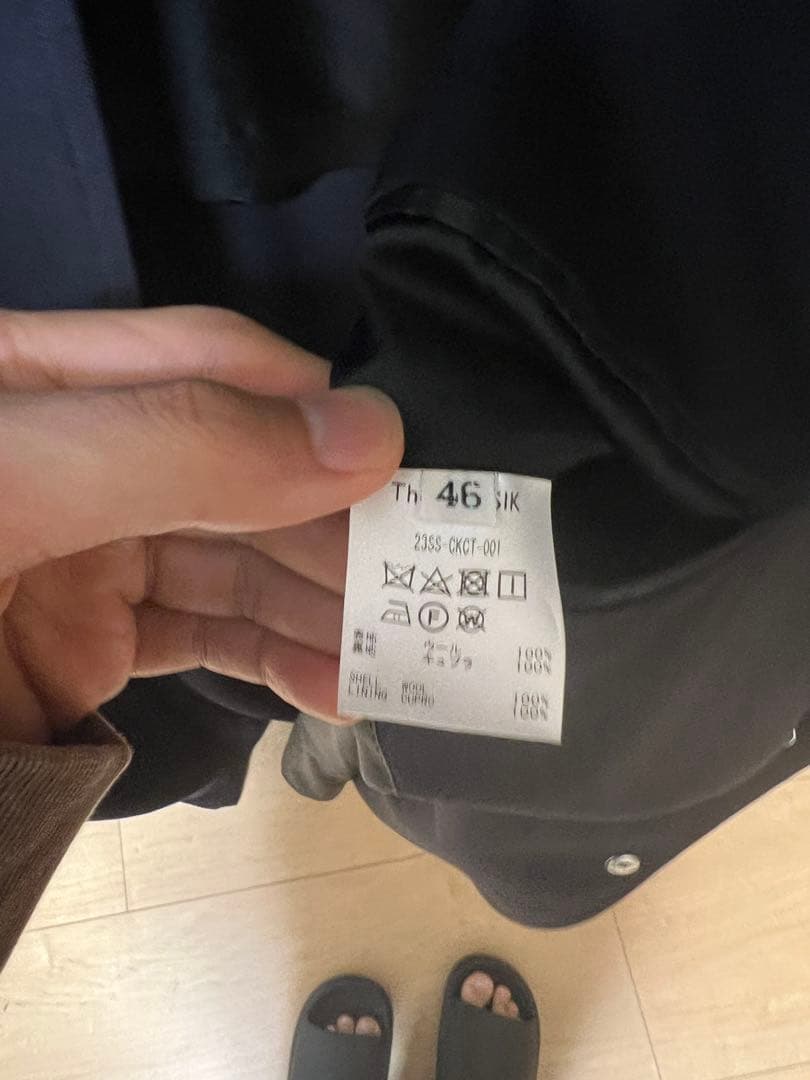 The CLASIK BAL COLLAR PONCHO タグあり