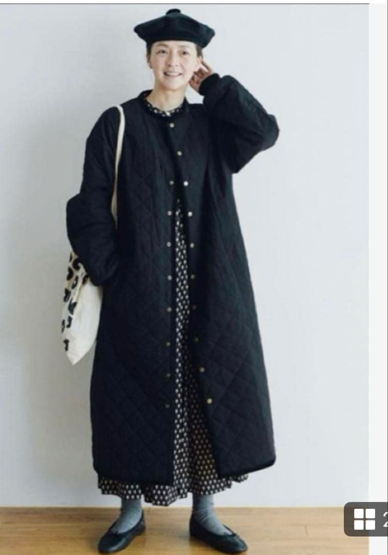 オールドマンズテーラーR&D.m.co_ キルティングロングコート