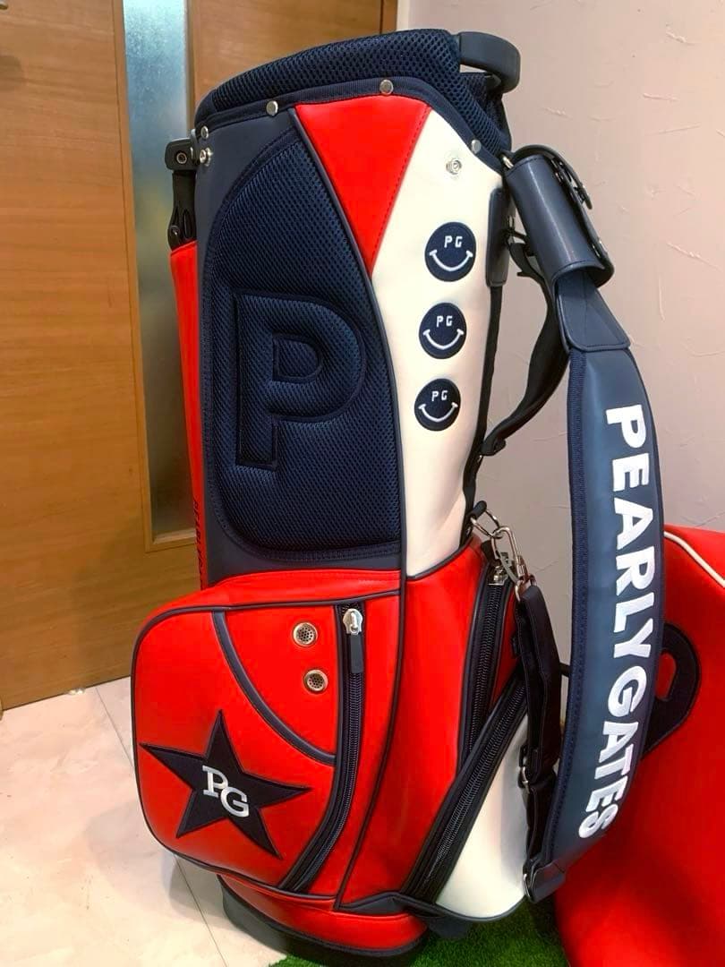 超希少　新品未使用　限定　パーリーゲイツ　トリコロール　キャディバッグ　スタンド