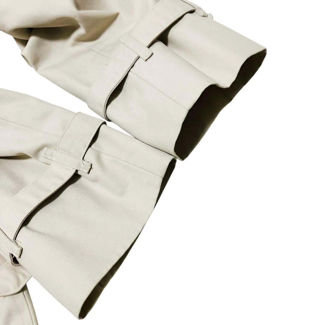 バーバリー　ステンカラーコート　ベルト付　ノバチェック裏地 ベージュ L