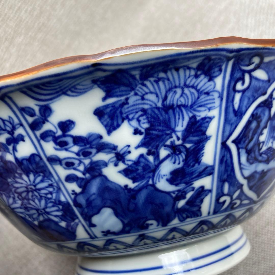 清水焼　京焼　高野昭阿弥　中鉢　鉢　菓子鉢　7寸鉢