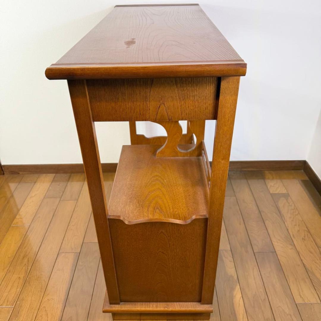 【美品】欅材 煎茶棚 茶箪笥 和家具 唐木 アンティーク　 915-1