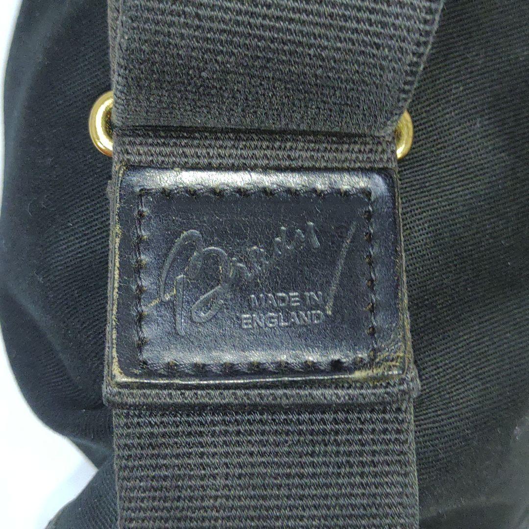 ブレディ アリエルトラウト ラージ メッセンジャーバッグ レザー×キャンバス 黒