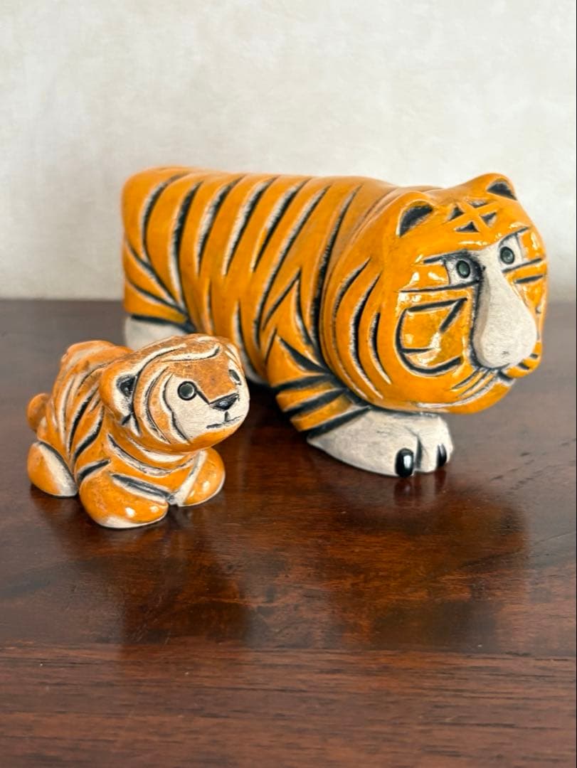 ビンテージアーテサニア・リンコナダ ハンドメイド トラ 親子　ウルグアイ