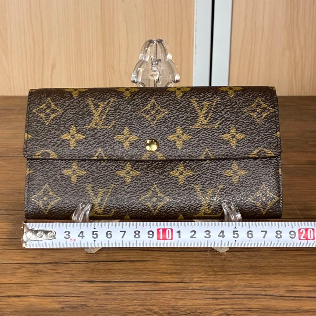 【美品】LOUIS VUITTON 長財布 ポルトフォイユ サラ モノグラム