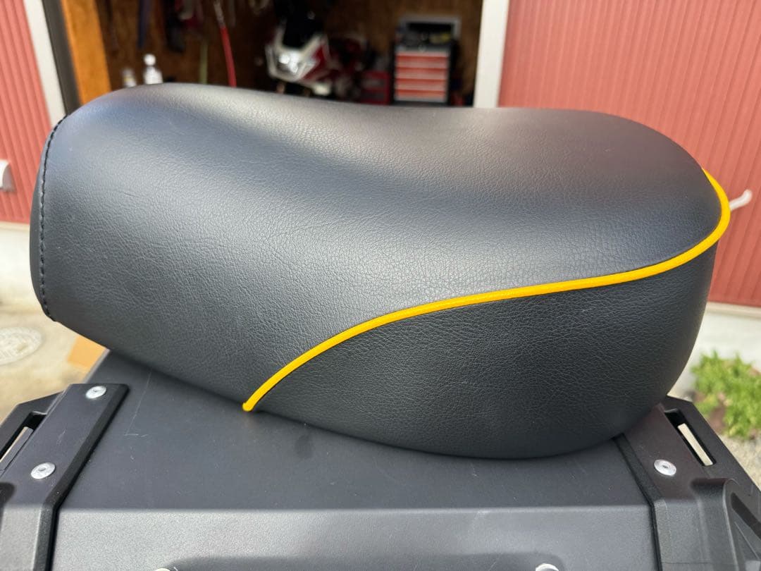 K&H そら豆　ハンターカブ　CT125 JA65 ハイシート　イエローステッチ