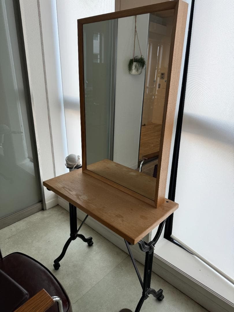 マテリmateli片面ドレッサー美容室セット面ヘアサロン用中古激安