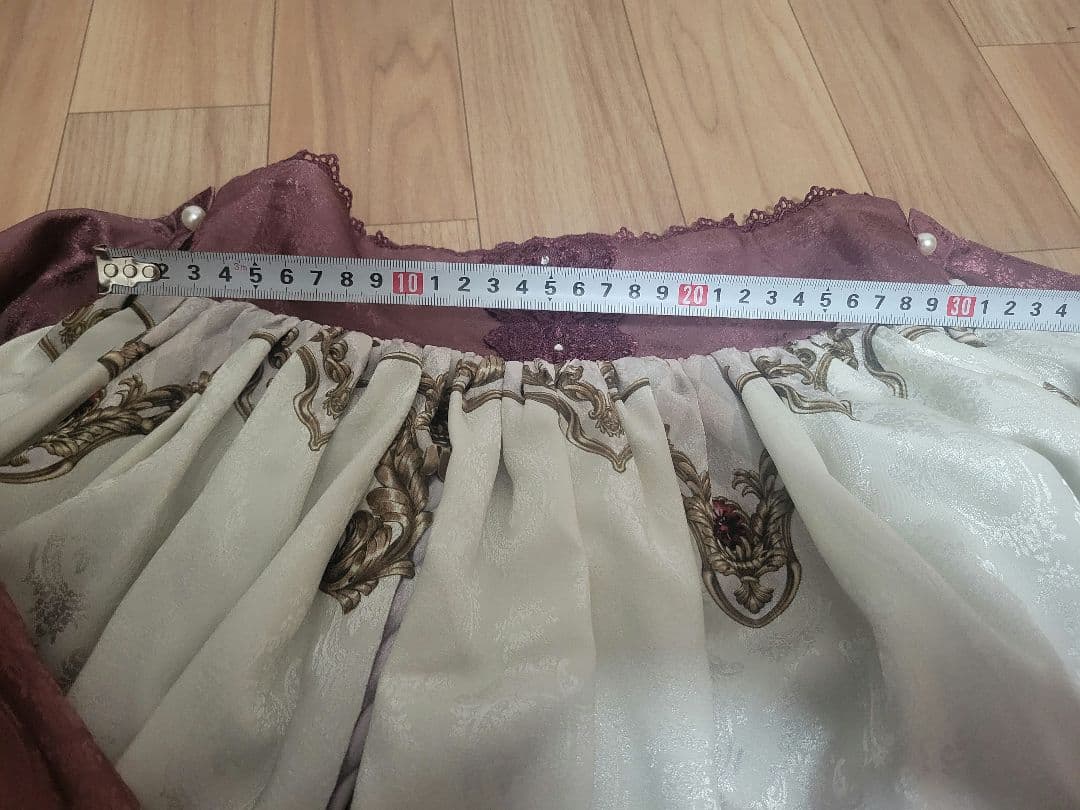 axes femme kawaii グランドフィナーレミディスカート ワイン