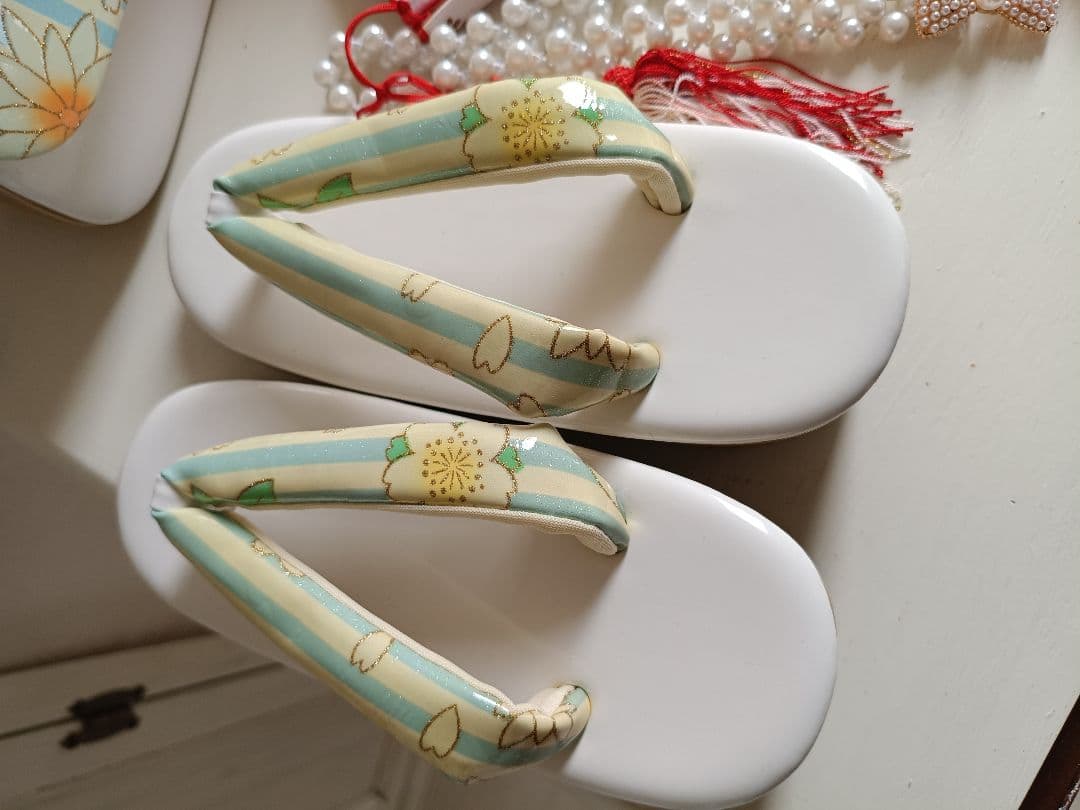 新品☆ブルーグレーの着物と作り帯☆七五三ハーフ成人式フルセット