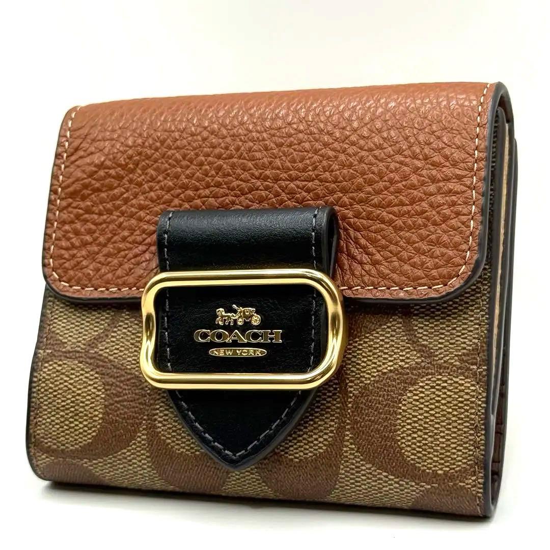 【新品未使用】　COACH　コーチ　折り財布　ミニ財布　モーガンウォレット