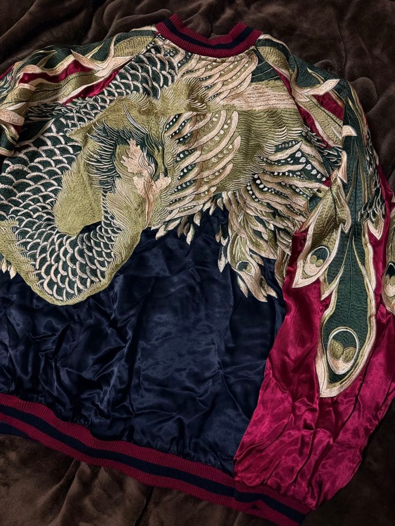 ２面用 Japanese フェニックス 日本限定 スカジャン vintage 珍