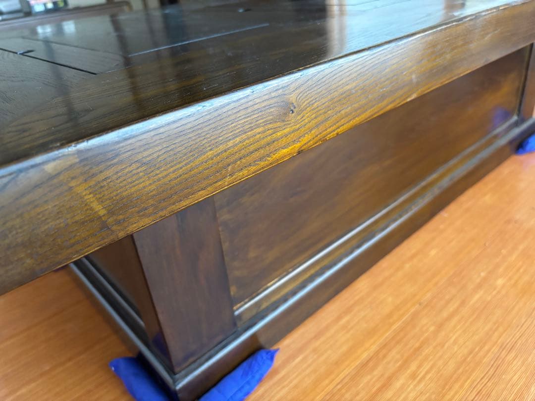 囲炉裏付き木製ちゃぶ台