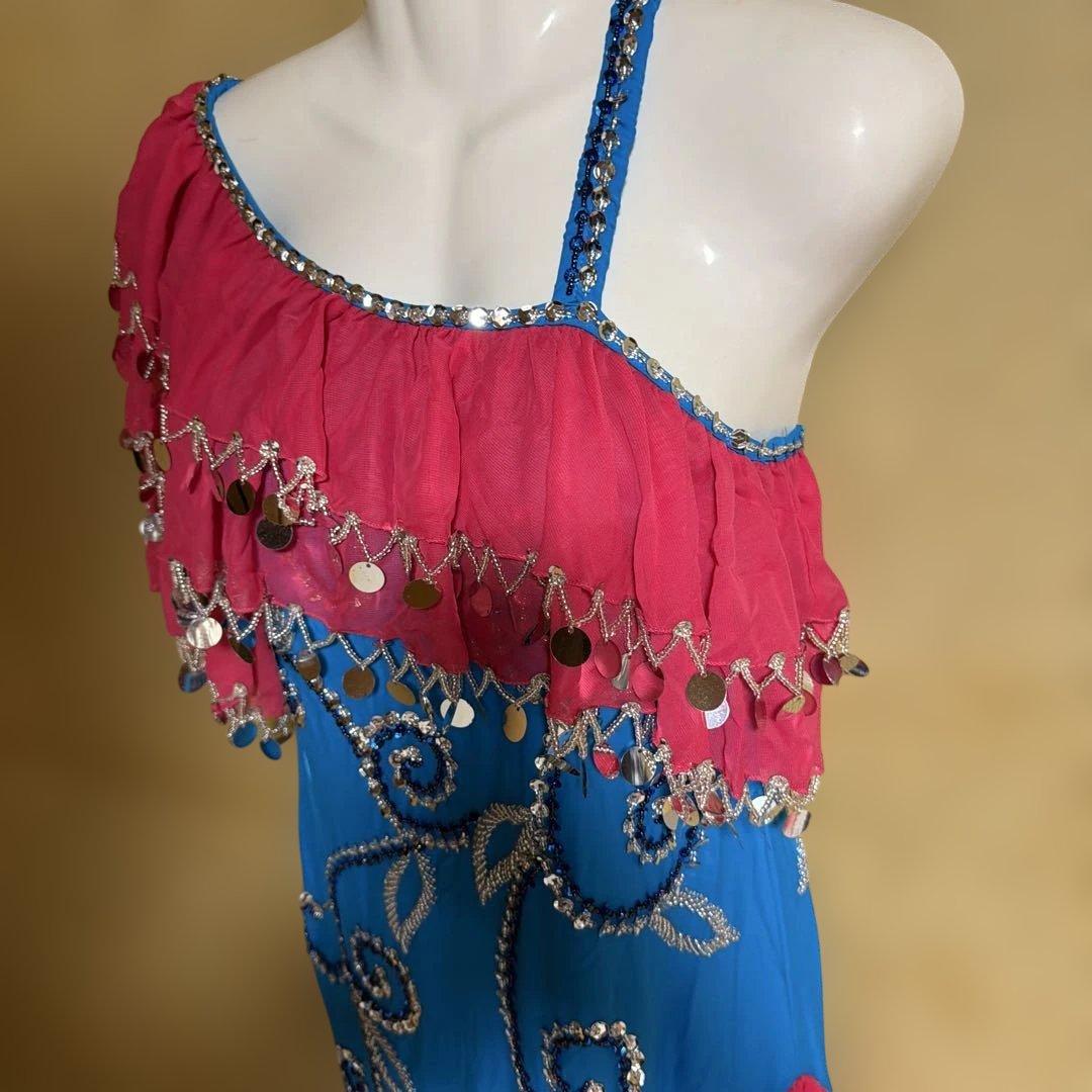 ベリーダンス用セットアップ ピンクと青