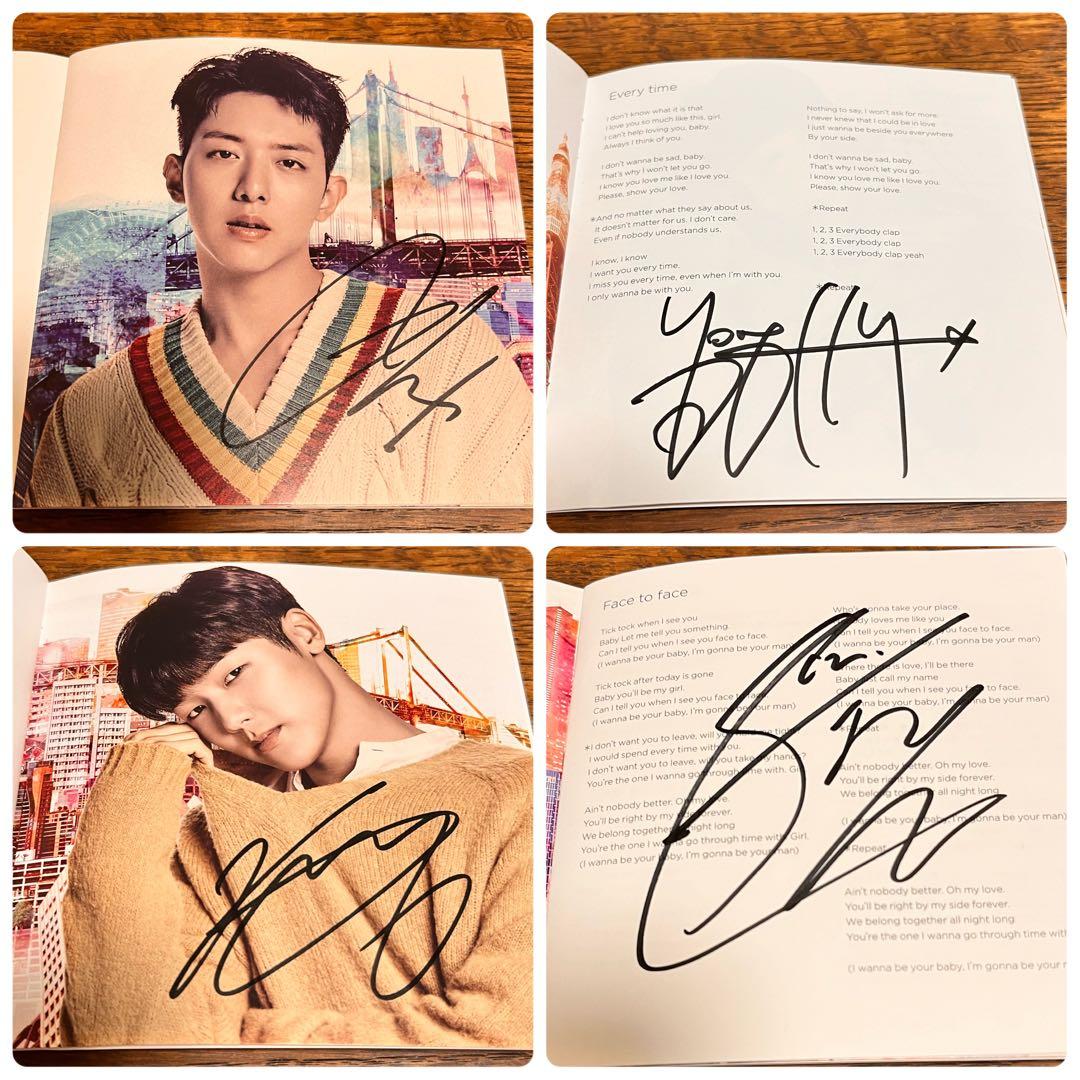 CNBLUE 直筆サイン　ヨンファ　ジョンシン　ミンヒョク　ジョンヒョン