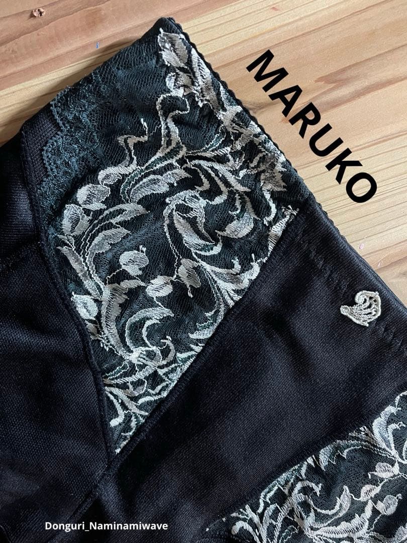 MARUKO リベルディーニュ ショートガードル ELサイズ　黒×グリーン限定