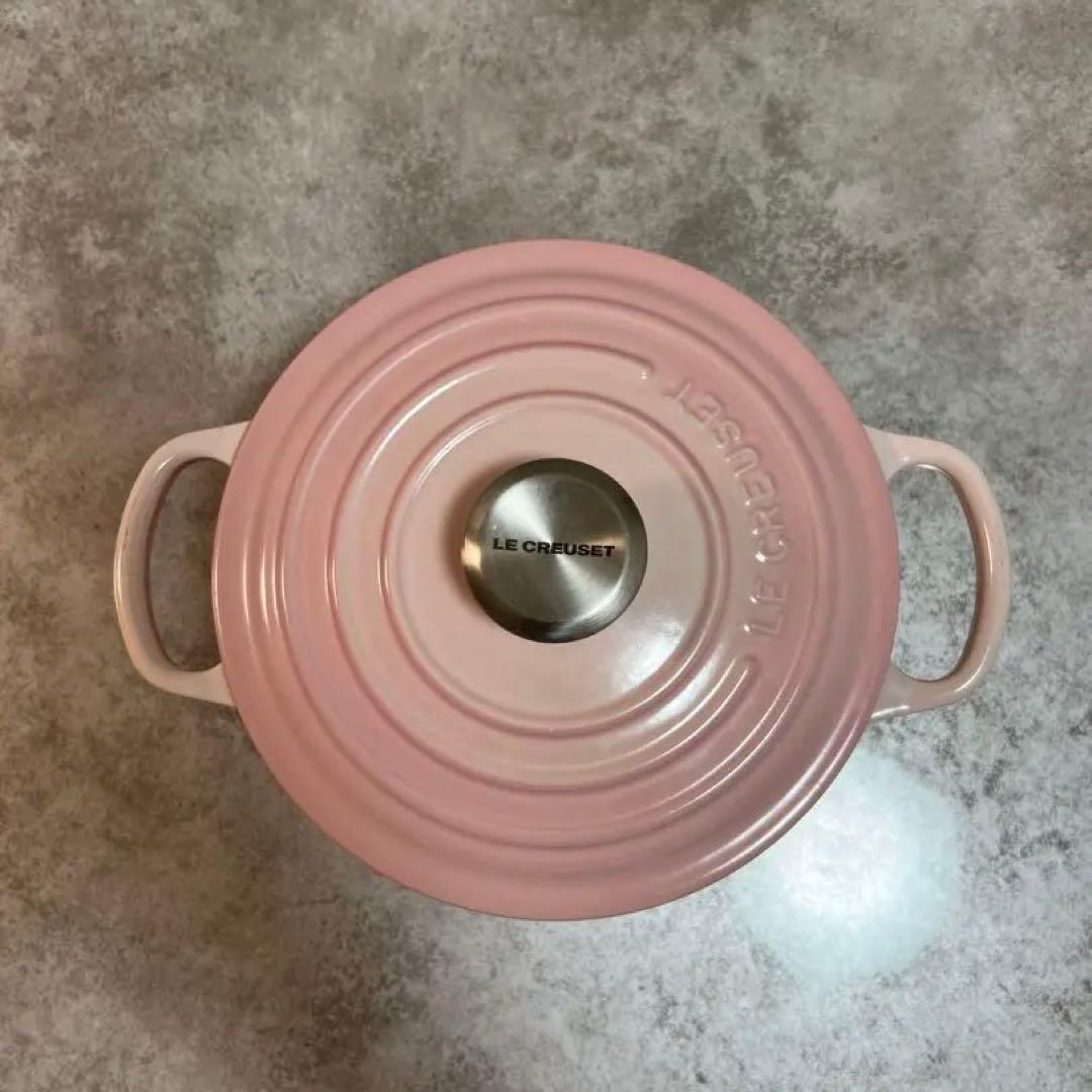 LE CREUSET ピンク 両手鍋 18cm