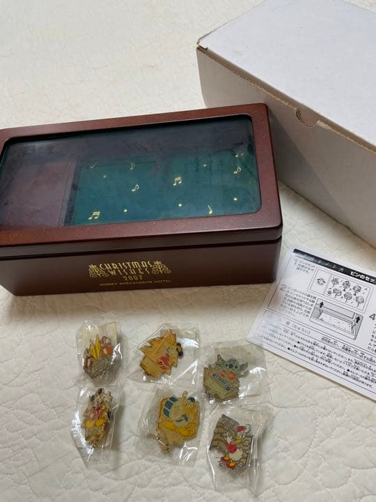 ディズニー　アンバサダーホテル　オルゴール　非売品　ピンバッジ　新品　未使用品