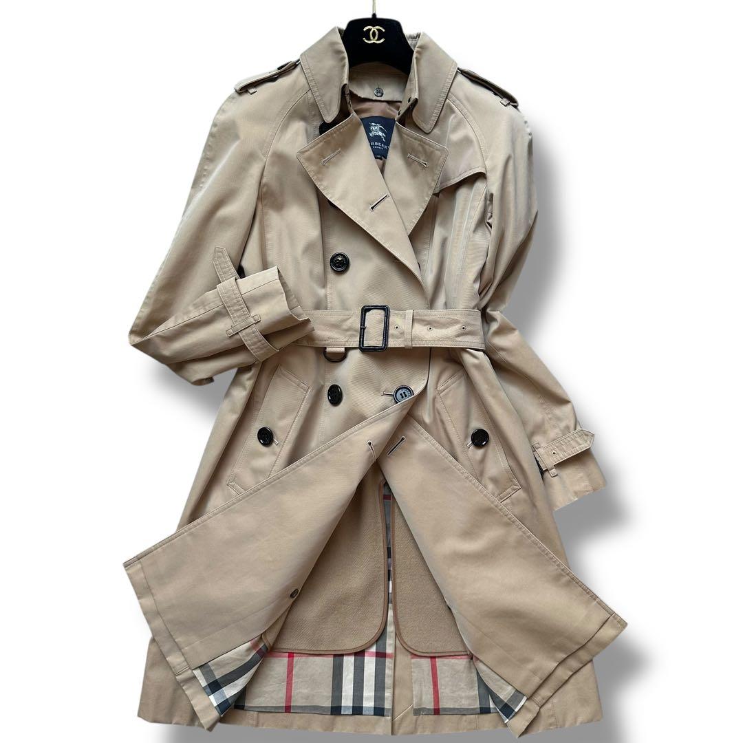 極美品 バーバリーロンドン トレンチコート メガチェック ライナー ベージュ