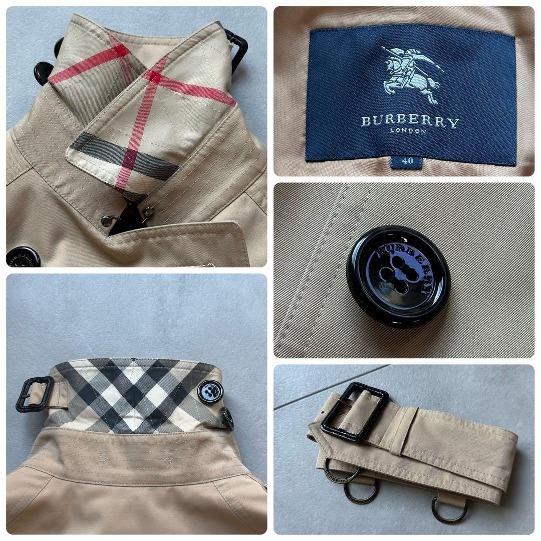極美品 バーバリーロンドン トレンチコート メガチェック ライナー ベージュ