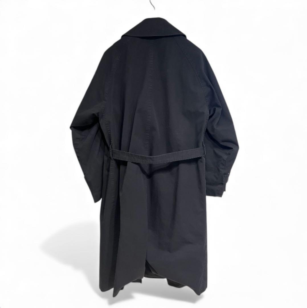 COMOLI コモリ ウォッシュドタイロッケンコート 黒 ブラック サイズ4