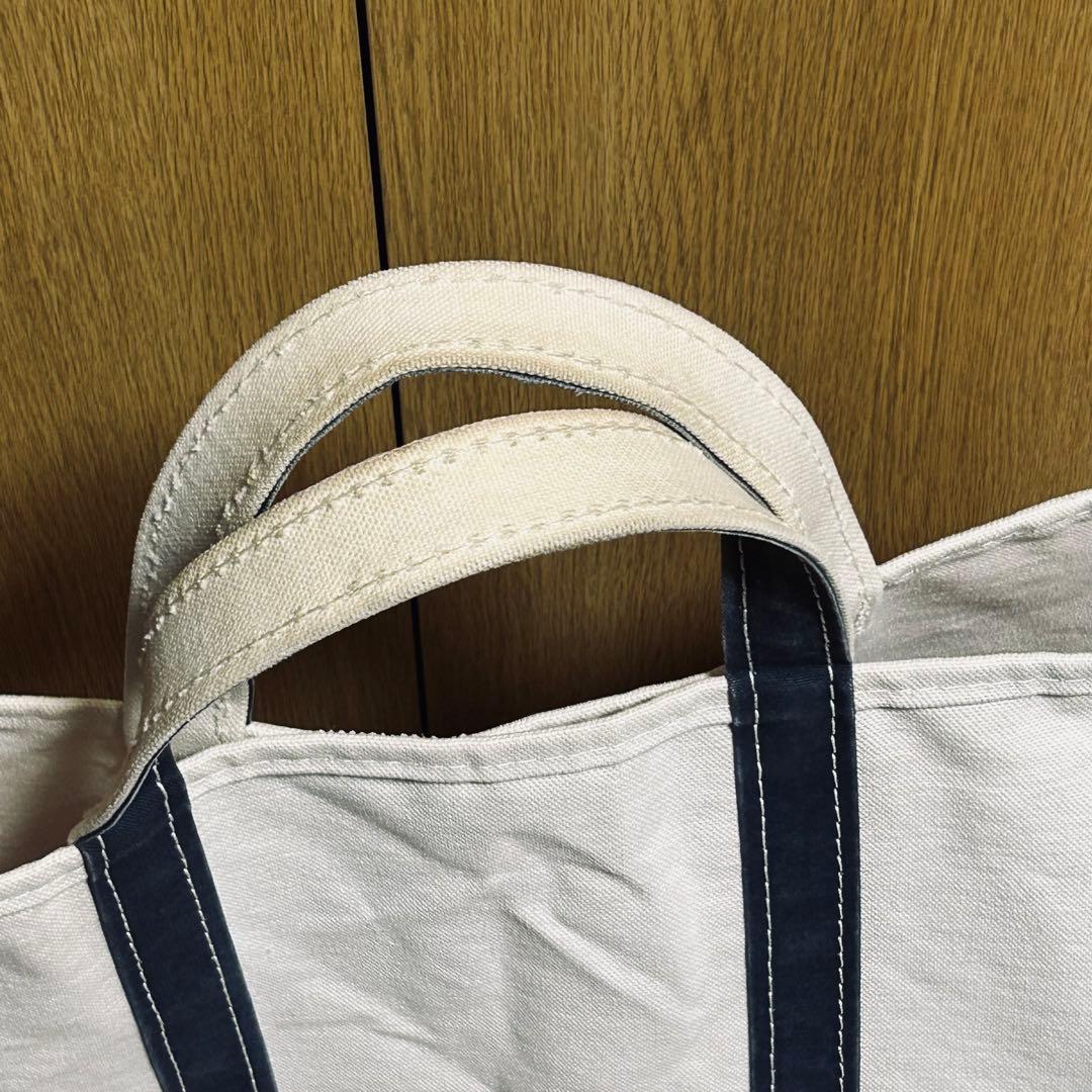 L Lビーントートバッグ　ネイビー　ラージ　80's