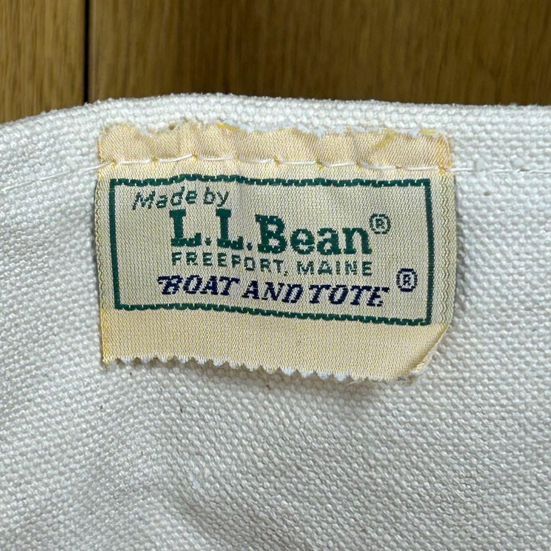 L Lビーントートバッグ　ネイビー　ラージ　80's