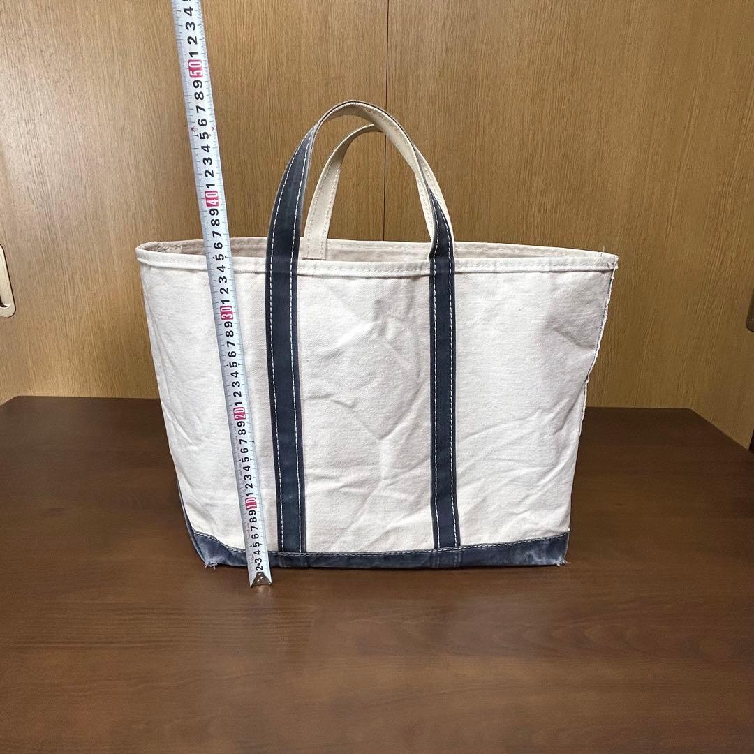 L Lビーントートバッグ　ネイビー　ラージ　80's