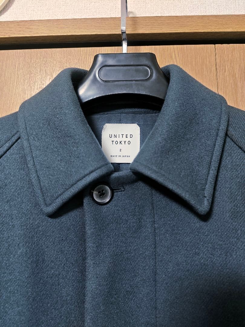 超撥水スーパー140Sステンカラーコート グレー　サイズ2