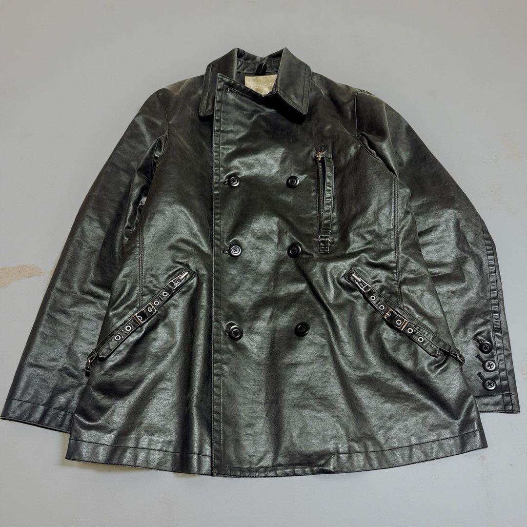 ジャケット・アウター 00s archive leather jacket gimmick