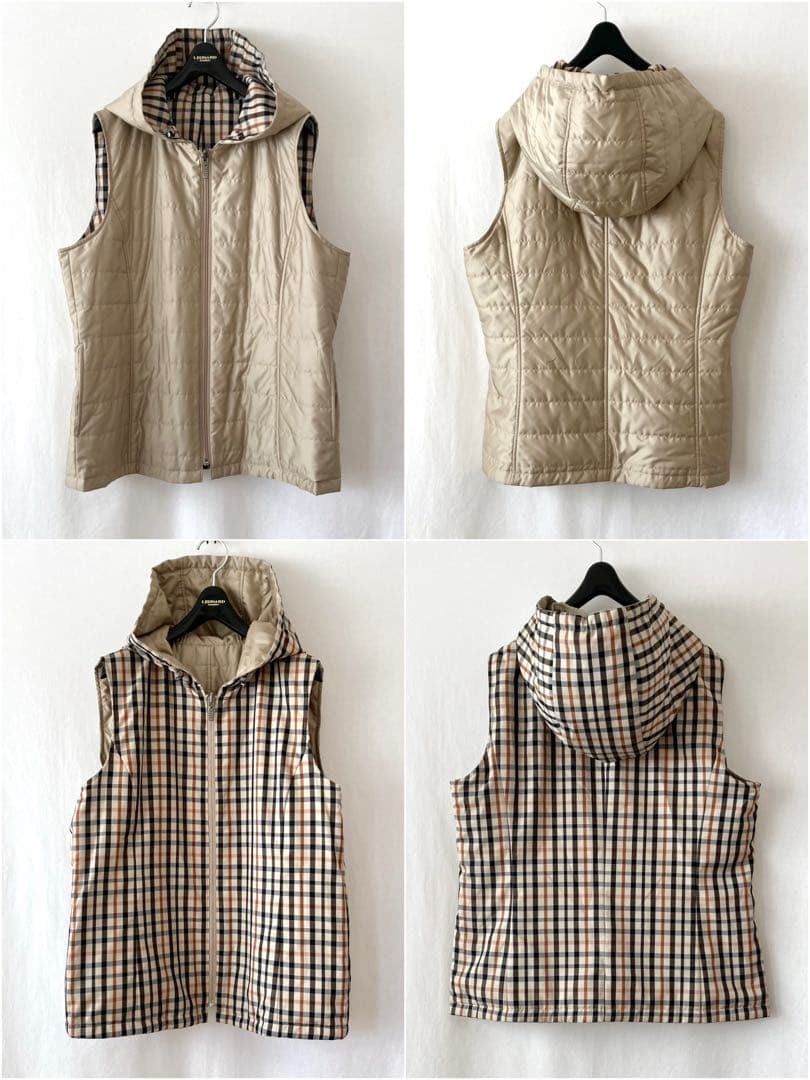 美品 DAKS 13 4WAY ハウスチェック ジャケット ブルゾン ライナー