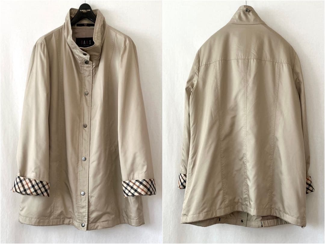 美品 DAKS 13 4WAY ハウスチェック ジャケット ブルゾン ライナー