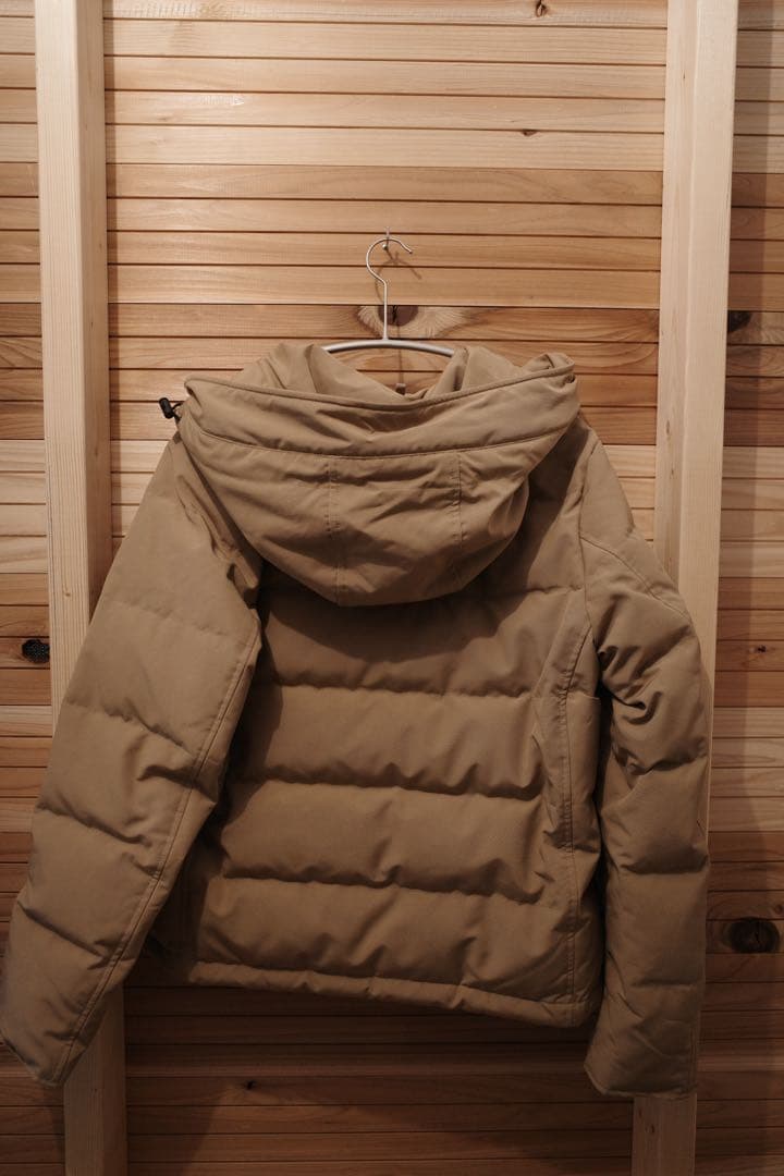 DANTON ファー付きダウン　ベージュ