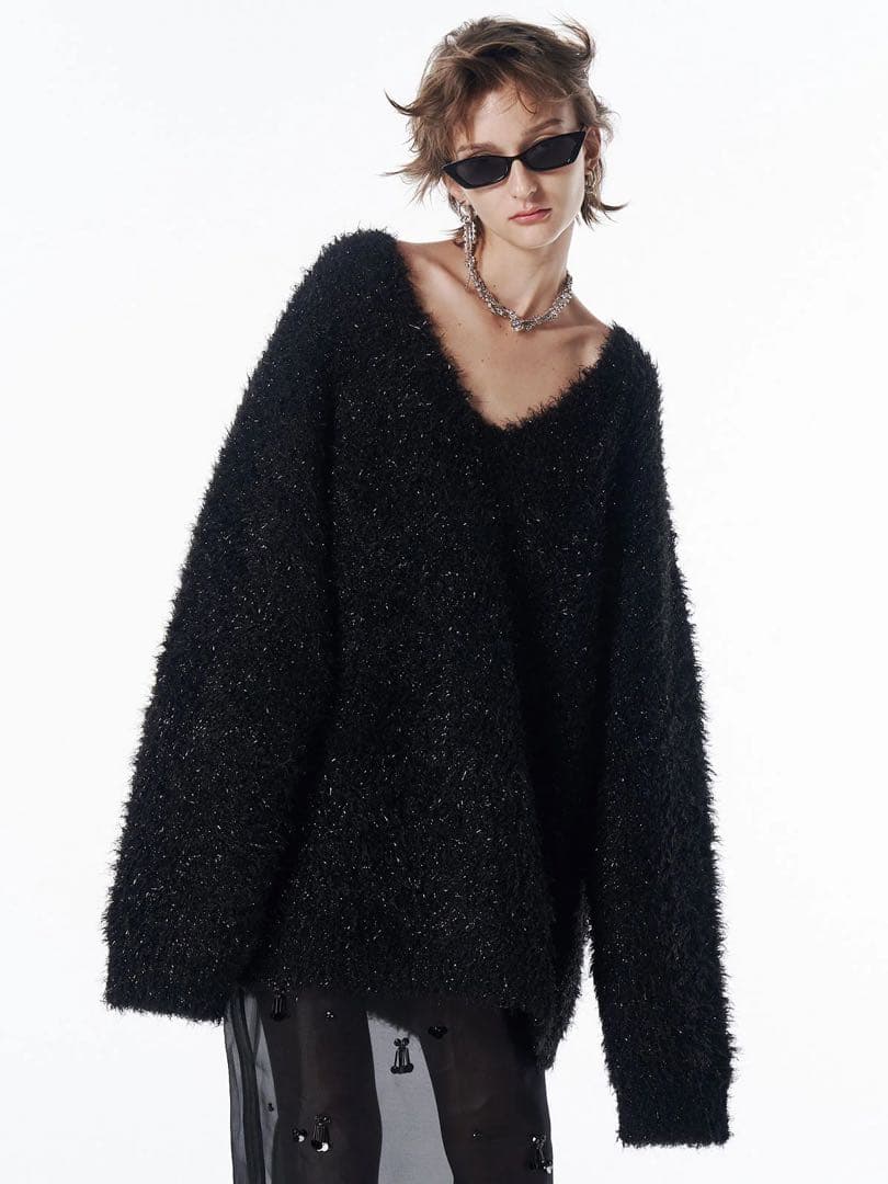 ジョゼムーン LAME OVER KNIT ニット