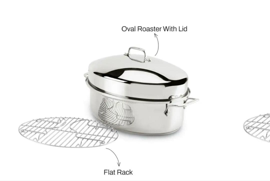 新品　All-Clad ステンレス オーバルロースター 15インチ