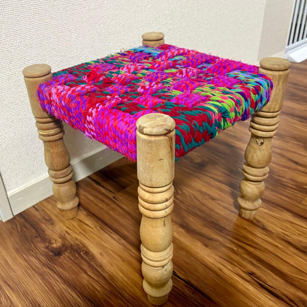 ZARA  スツール チェア 椅子 ピンク