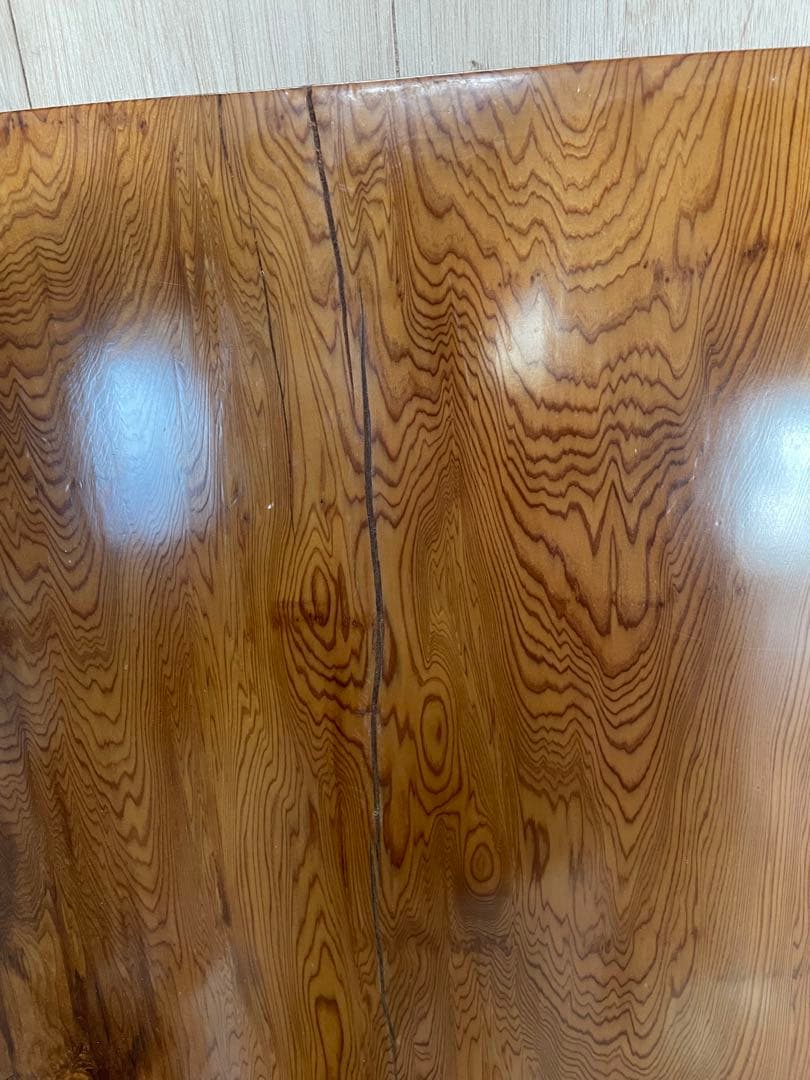 屋久杉 うるし塗り 座卓