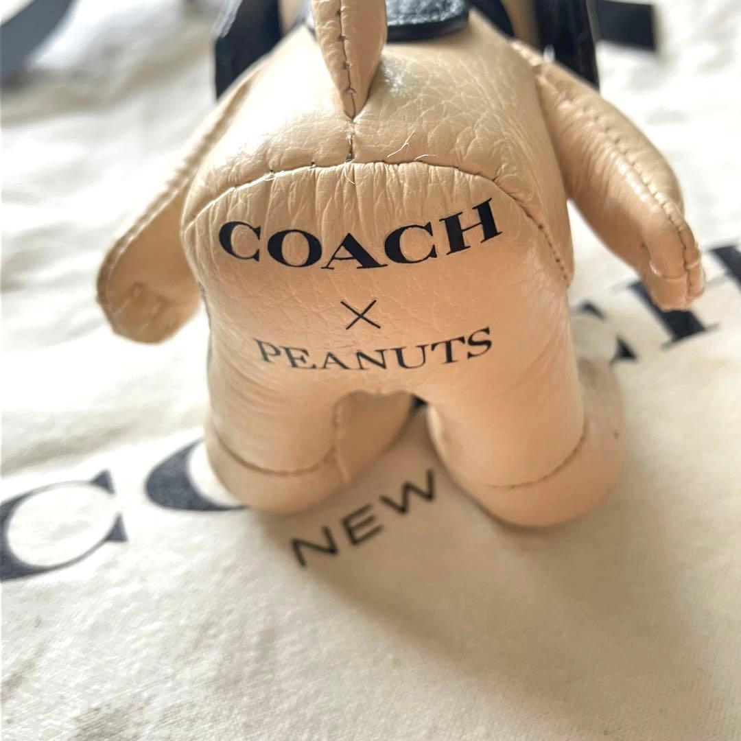 coach スヌーピー PEANUTS コレクティブル レザー バッグチャーム