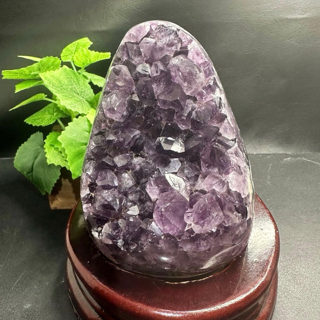 【金運】濃紫の煌めきウルグアイ産☆アメジストクラスターパワーストーンA1052