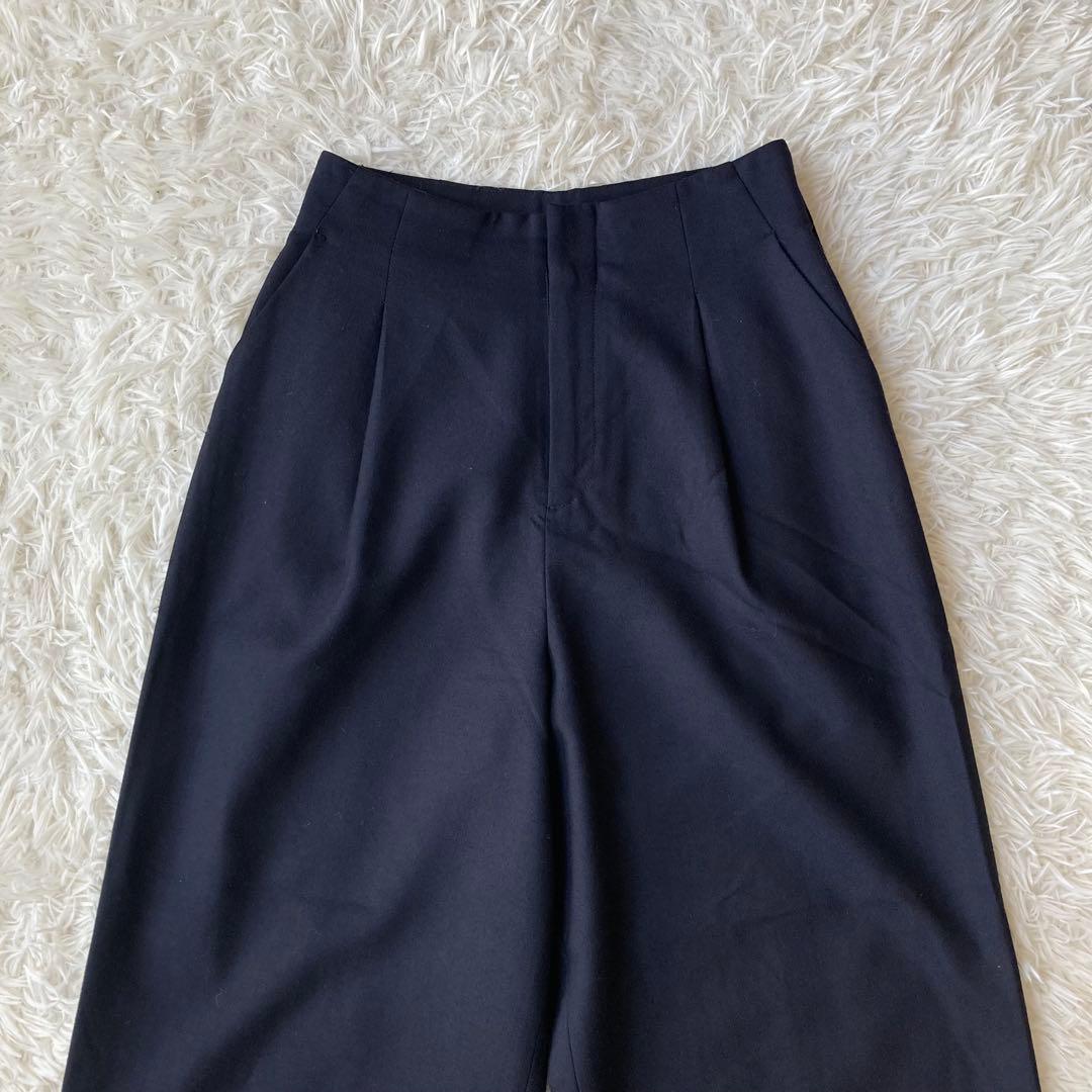 ナチュラルビューティベーシック ノーカラージャケットパンツセットアップ 濃紺 S