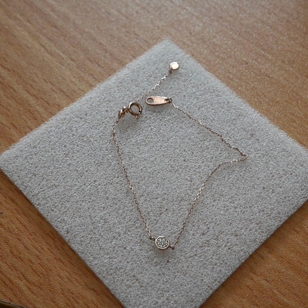 【ete】K10 ブリリアント ダイヤモンド ブレスレット