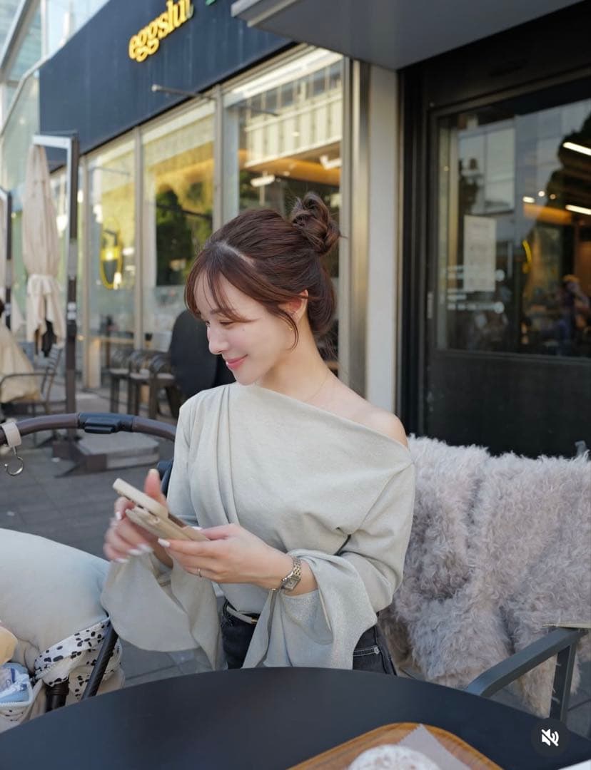 きつね＊FRAY I.D ウールリバーミドルAラインコート・トップス