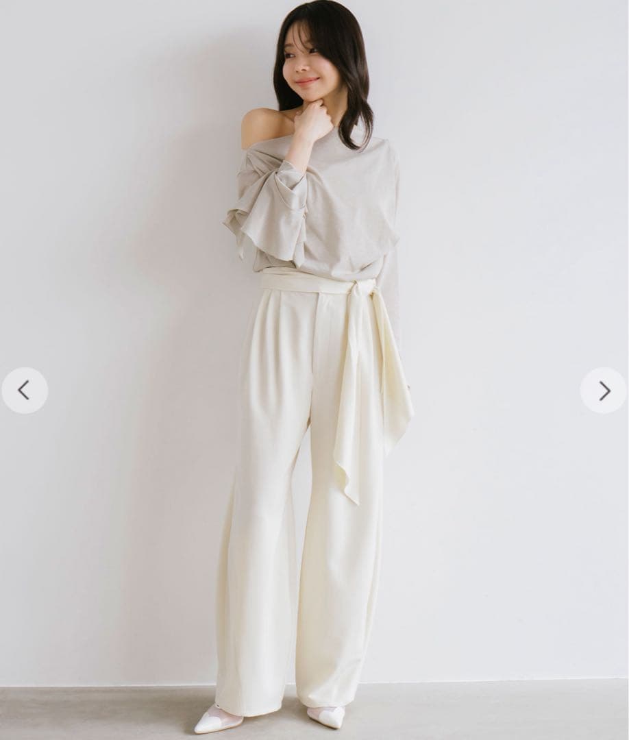 きつね＊FRAY I.D ウールリバーミドルAラインコート・トップス