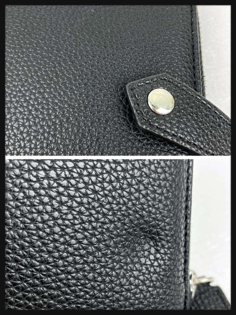 新品未使用　ヴィヴィアンウエストウッド　オーブ 黒　レザー ラウンド　長財布