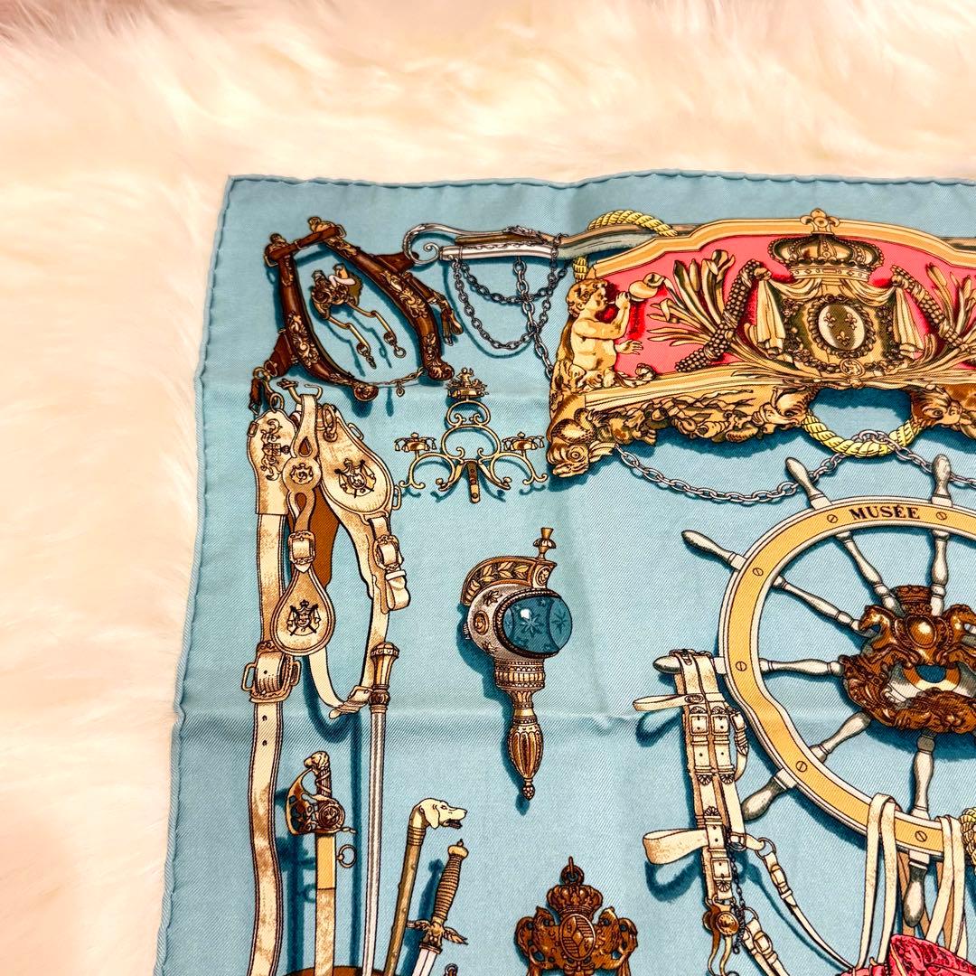 【美品】　HERMES エルメス　カレ45 シルクスカーフ　ストール