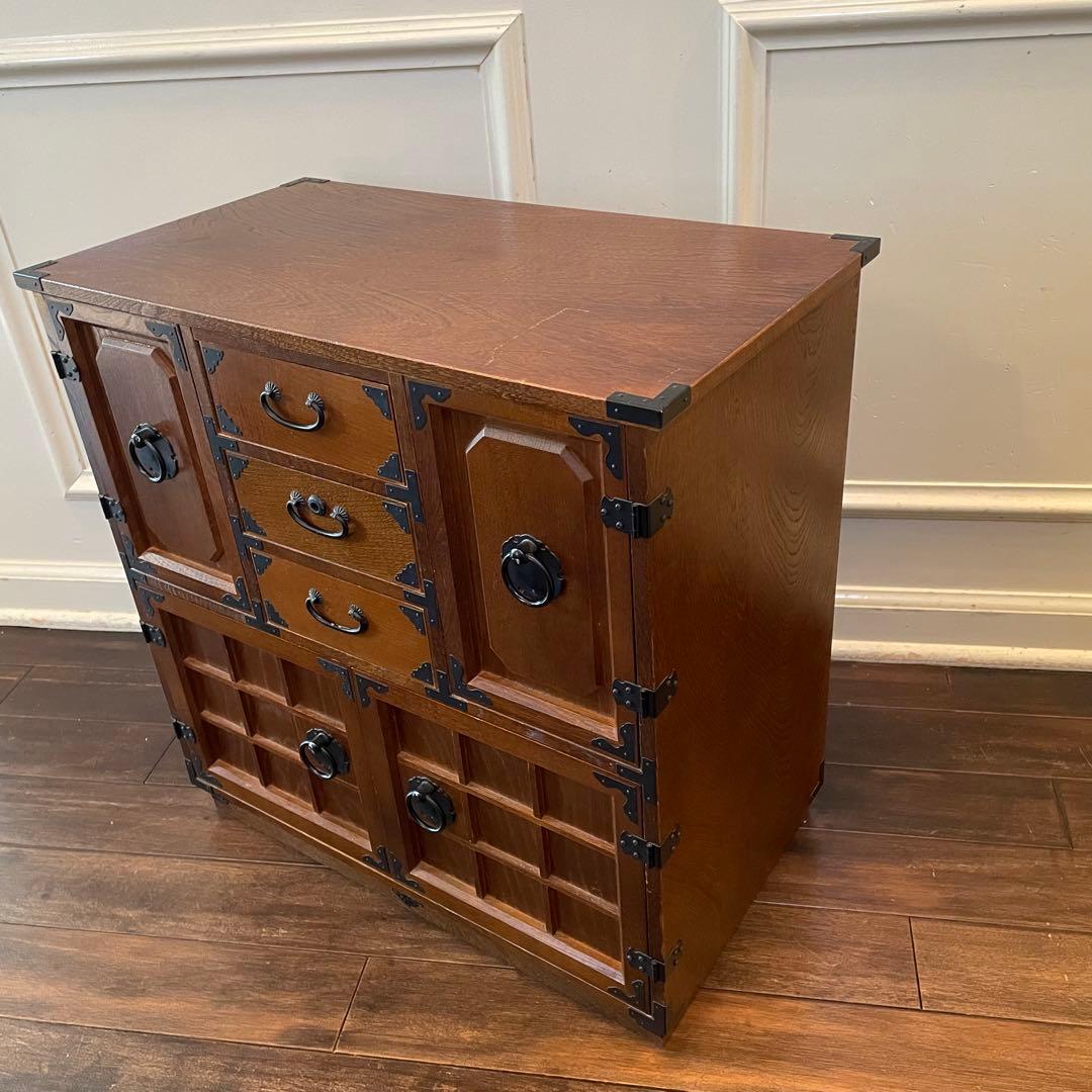 希少 箪笥 裁縫箱 木箱 からくり 隠し有り 古道具 和ダンス レトロ