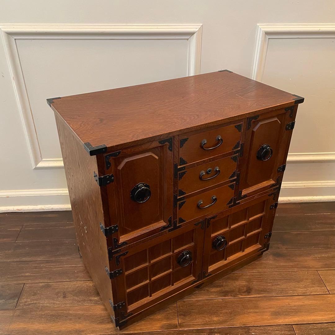 希少 箪笥 裁縫箱 木箱 からくり 隠し有り 古道具 和ダンス レトロ