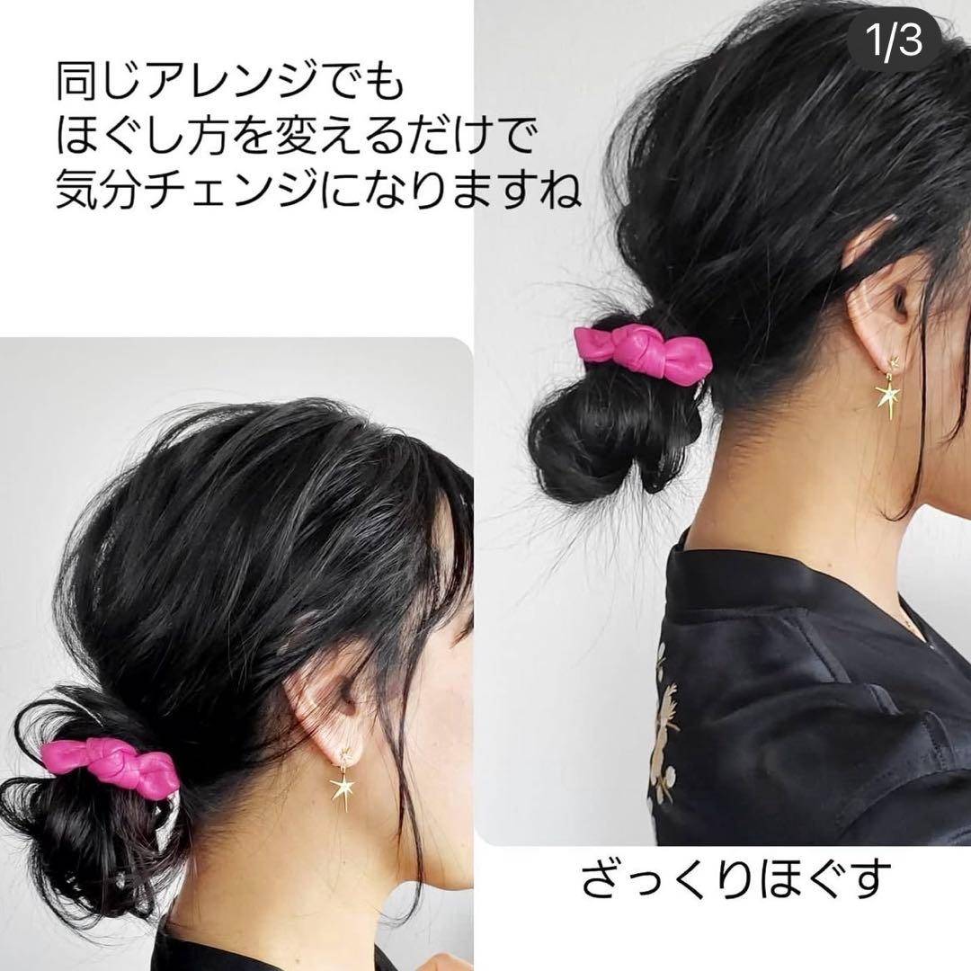 THE HAIR BAR TOKYO♡レザースモールノットポニー♡